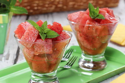 Summertime Mojito Watermelon Salad