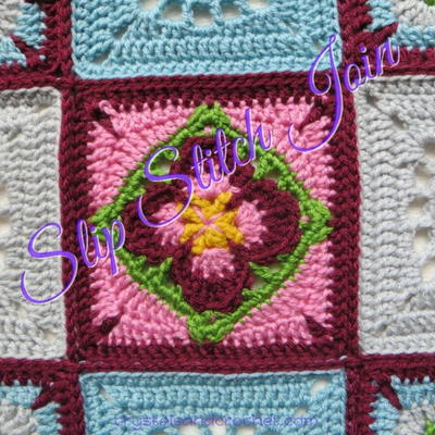 Crochet Slip Stitch Joins Tutorial