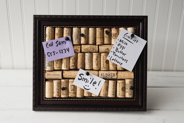 Wine Cork Bulletin Board