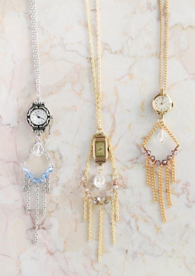 Gorgeous Watch DIY Vintage Necklace