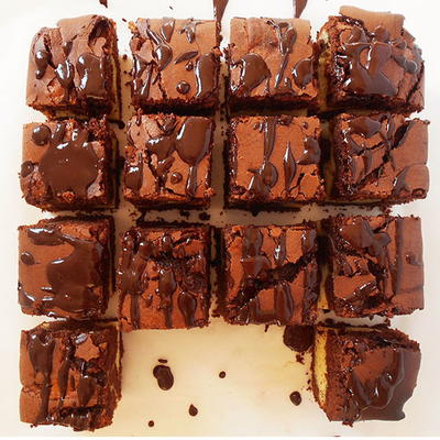 Cheesecake Brownies Marble Squares