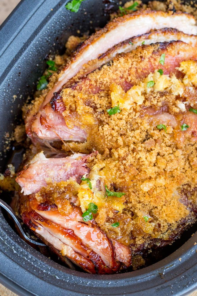 Slow Cooker Brown Sugar Pineapple Ham RecipeLion.com Slow Cooker Brown Sugar Pineapple Ham RecipeLion.com