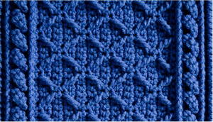 BLUEBERRY TWIST Crocheted hot Afghan - 45