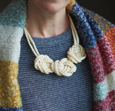 Stunning Simple Macrame Knot Necklace 