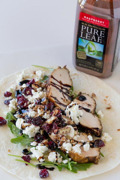 Balsamic Chicken Goat Cheese Wraps