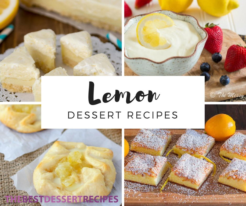 41 Delicious Lemon Dessert Recipes | TheBestDessertRecipes.com