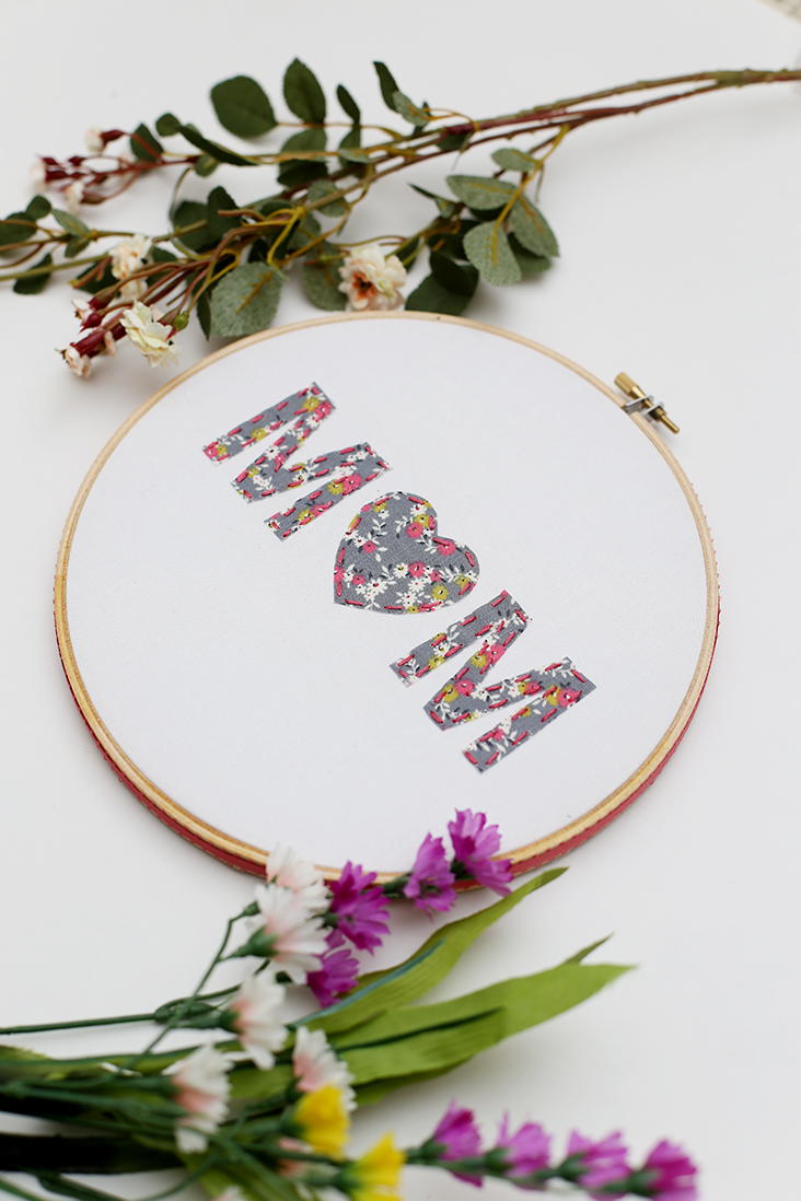 Mothers Day Diy Hoop Art