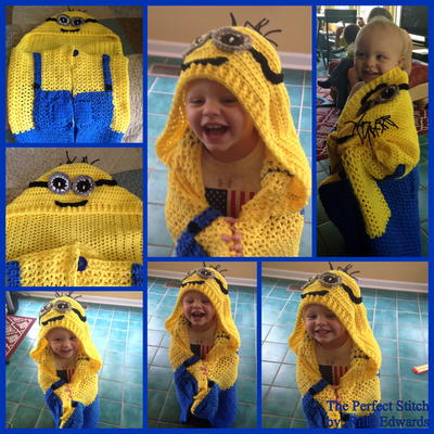 Minion Blanket With Hoodie