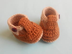 Baby Strap Booties | AllFreeCrochet.com