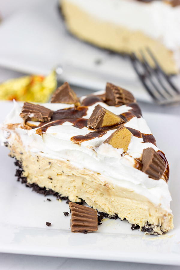 No-Bake Peanut Butter Pie | TheBestDessertRecipes.com