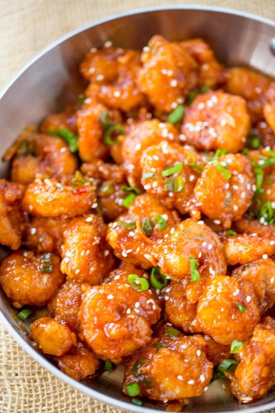 Honey Orange Firecracker Shrimp