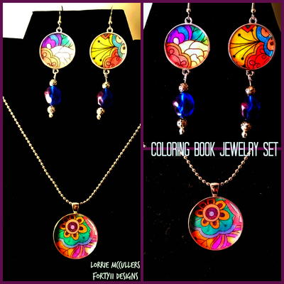 Coloring Book Jewelry Set