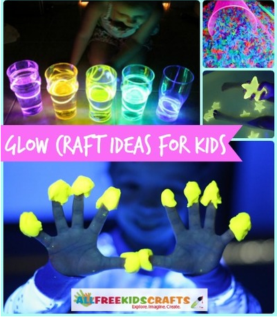 Glow-in-the-Dark Art  Neon crafts, Art for kids, Cool art projects
