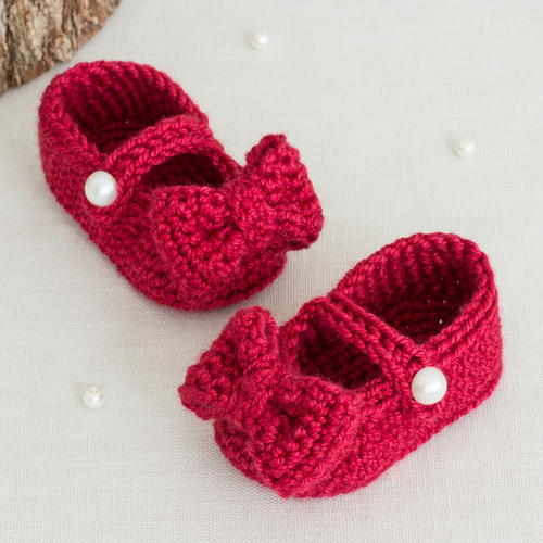 Ruby Red Mary Jane Booties 