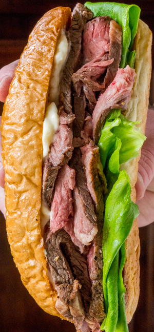 Slow Cooker Roast Beef Sandwiches with Horseradish