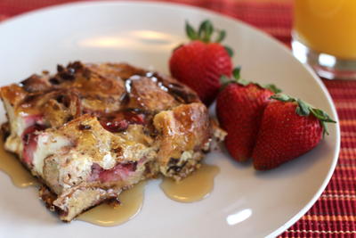 Strawberry-Raisin French Toast Bake