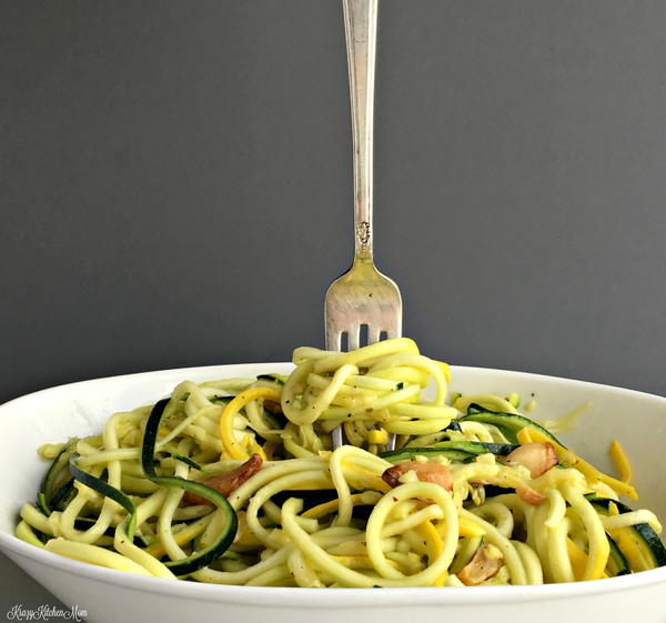 Zucchini and Yellow Squash Zoodle Salad