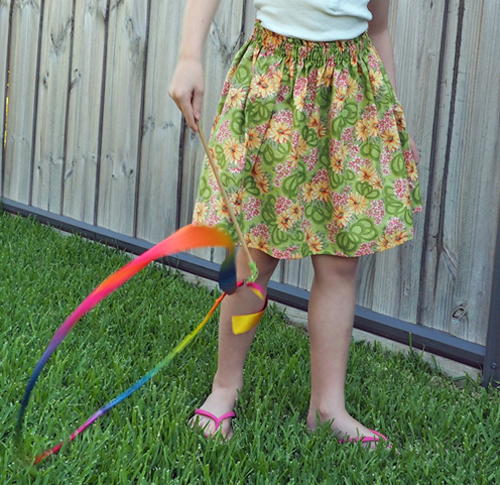 Simple Gathered Skirt Tutorial