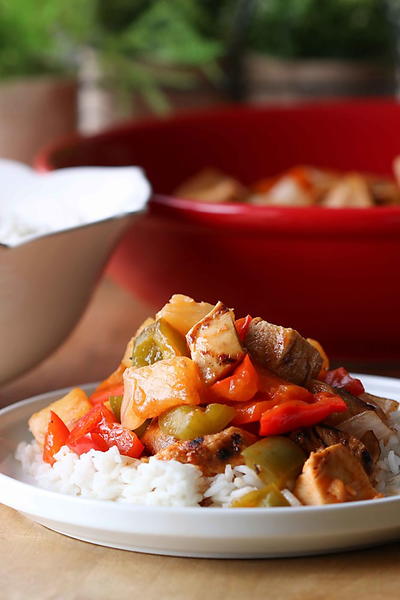 Lightened Up Sweet and Sour Chicken
