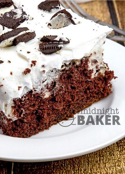 Easiest-Ever Chocolate Poke Cake