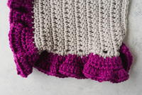 How to Crochet Ruffle Edging