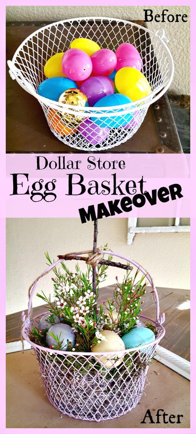 DIY Easter Egg Basket Makeover