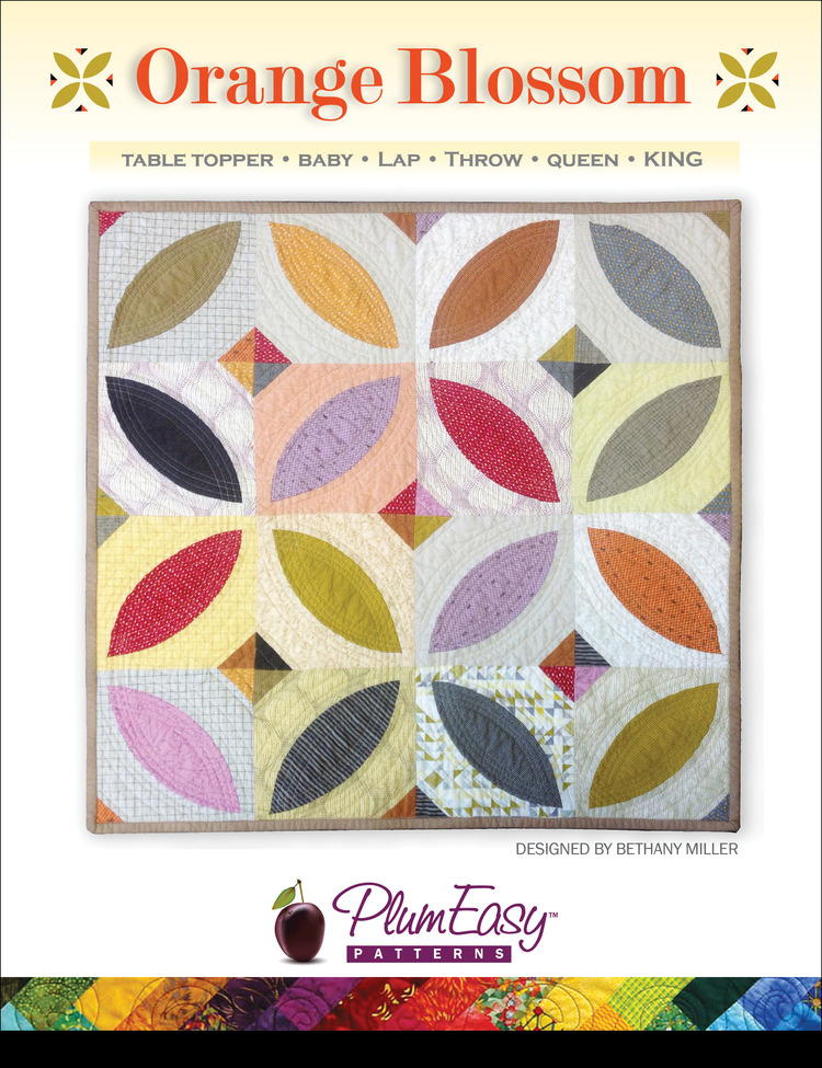 Orange Blossom Quilt Block Pattern
