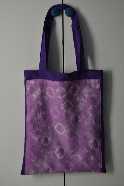 Royal Purple Tie Dye Tote Bag