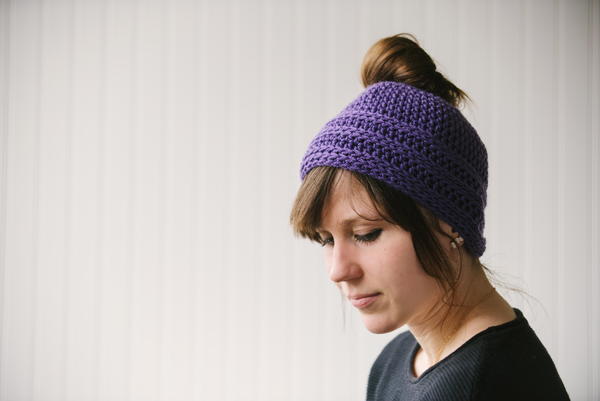 Quick and Easy Messy Bun Hat