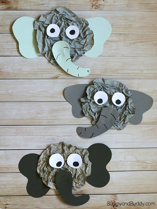 Unique Elephant Paper Craft | AllFreeKidsCrafts.com