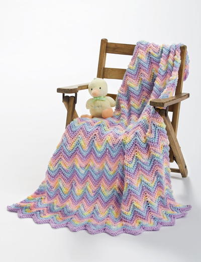 Ripple Pastel Baby Blanket