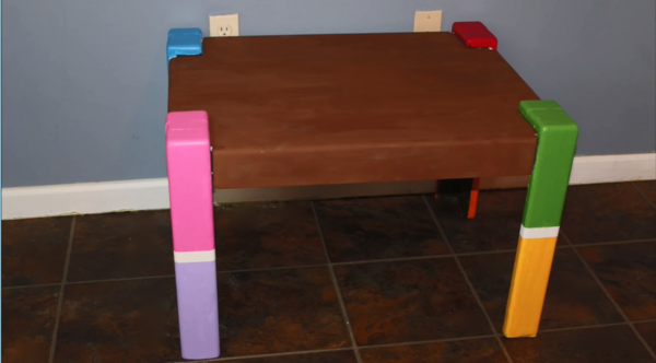 Reworked Rainbow Table DIY Craft Project