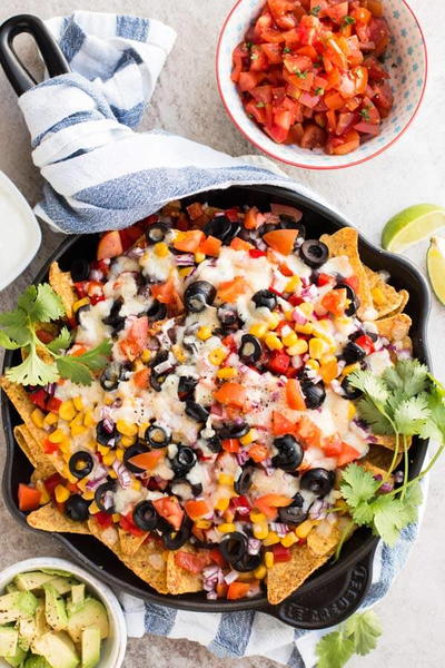 Fully Loaded Southwestern Nachos