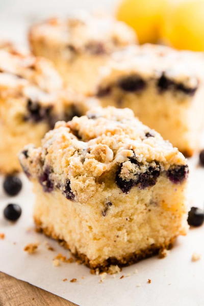 Lemon Blueberry Sour Cream Coffee Cake