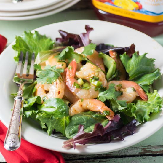Shrimp Salad with Cranberry Pineapple Marinade | FaveHealthyRecipes.com