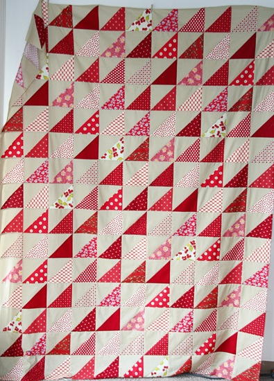 Rows of Red Quilt