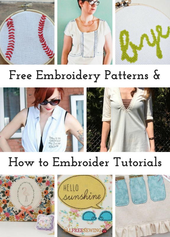 Free Embroidery Patterns and How to Embroider Tutorials | AllFreeSewing.com