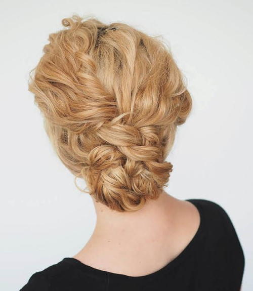Super Quick Curly Hair Updo