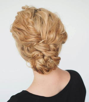 Super Quick Curly Hair Updo Diyideacenter Com