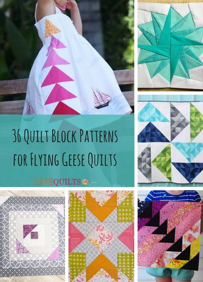 36 Quilt Block Patterns for Flying Geese Quilts | FaveQuilts.com