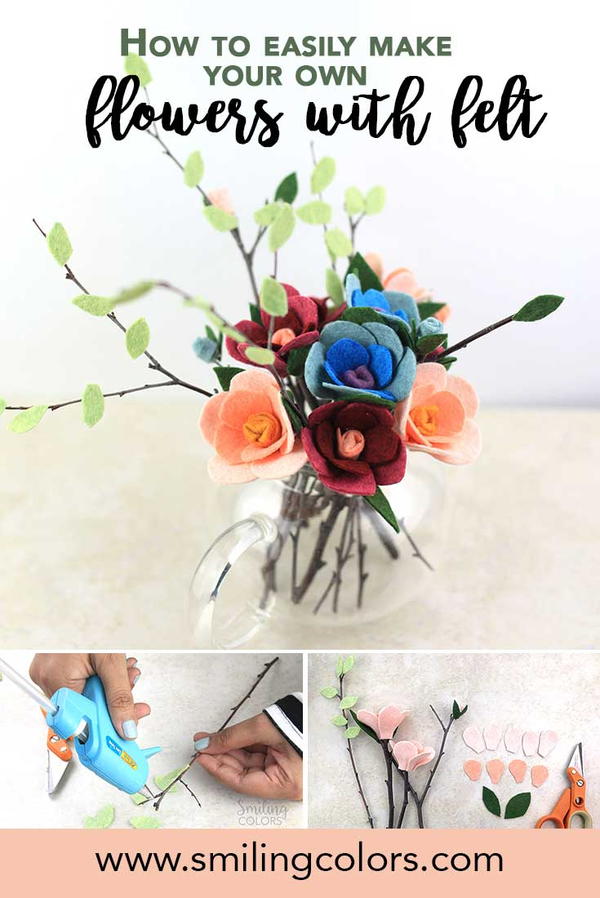 Make Your Own Flowers with Felt