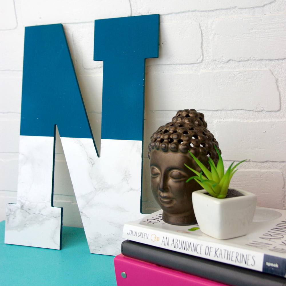 DIY Marble Monogram | FaveCrafts.com