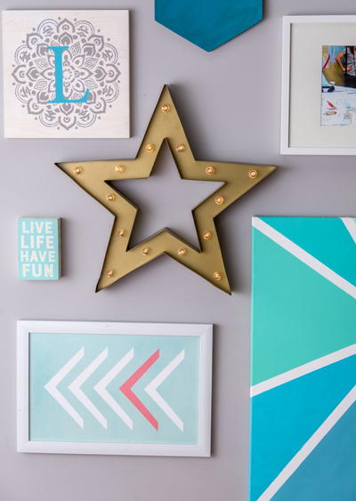 DIY Stenciled Wall Art