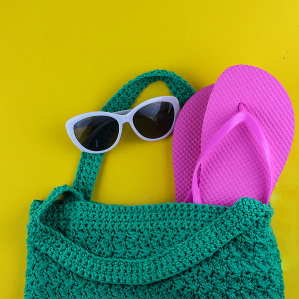 Beginner Crochet Beach or Market Bag