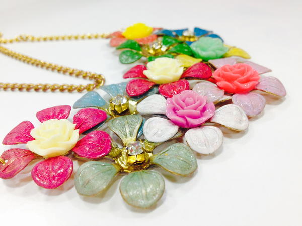 DIY Floral Statement Jewelry