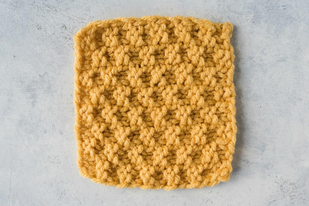 Free & Easy knitted dishcloth pattern for beginners [+video