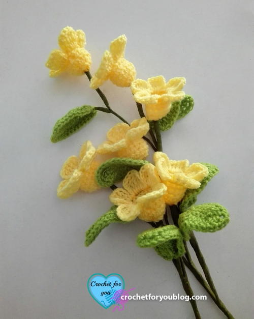 Crochet 3D Flower Bouquet 