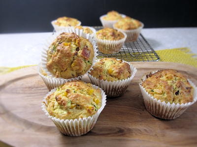 Corn and Bacon Muffins