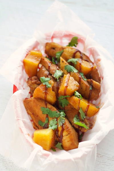 Slow Cooker Pineapple BBQ Chicken Tenders