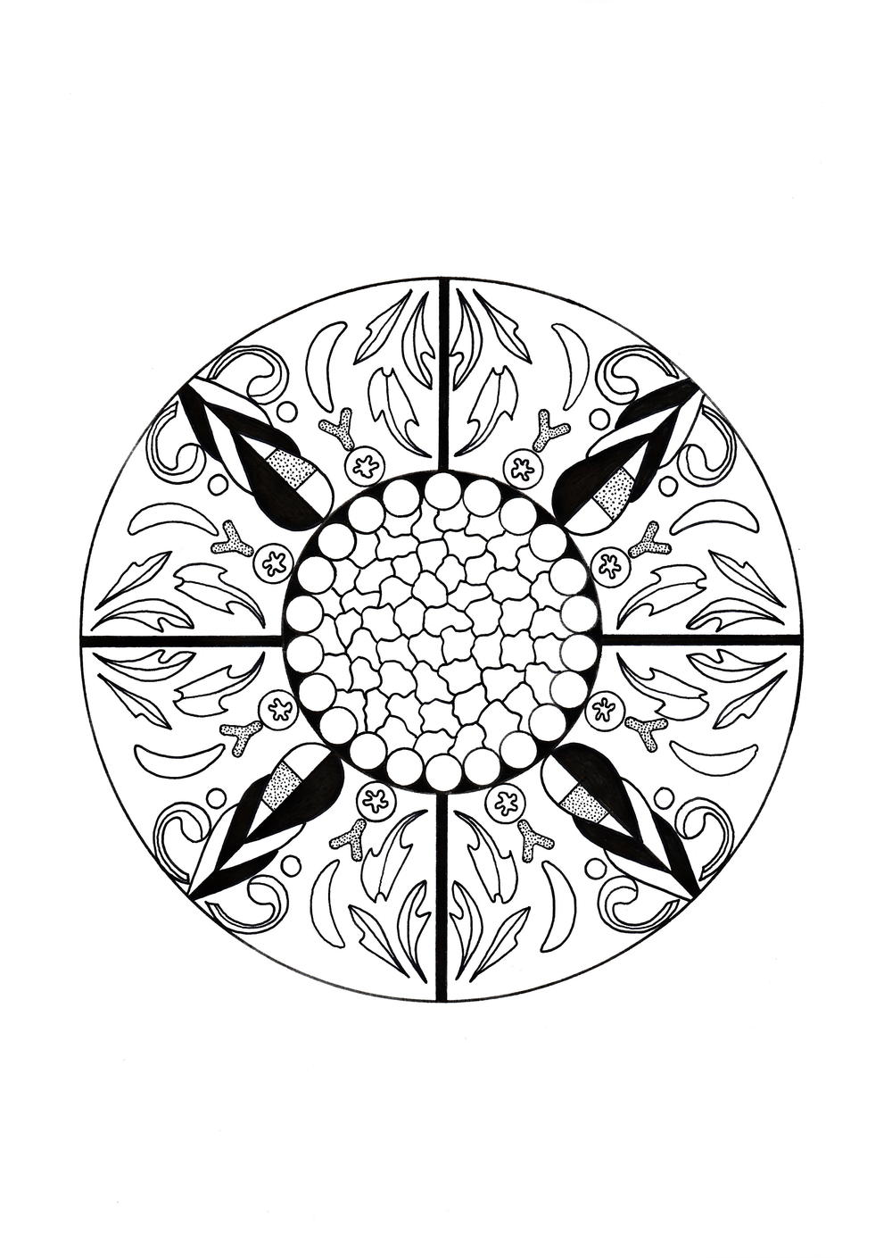 Moroccan Flag Coloring Page